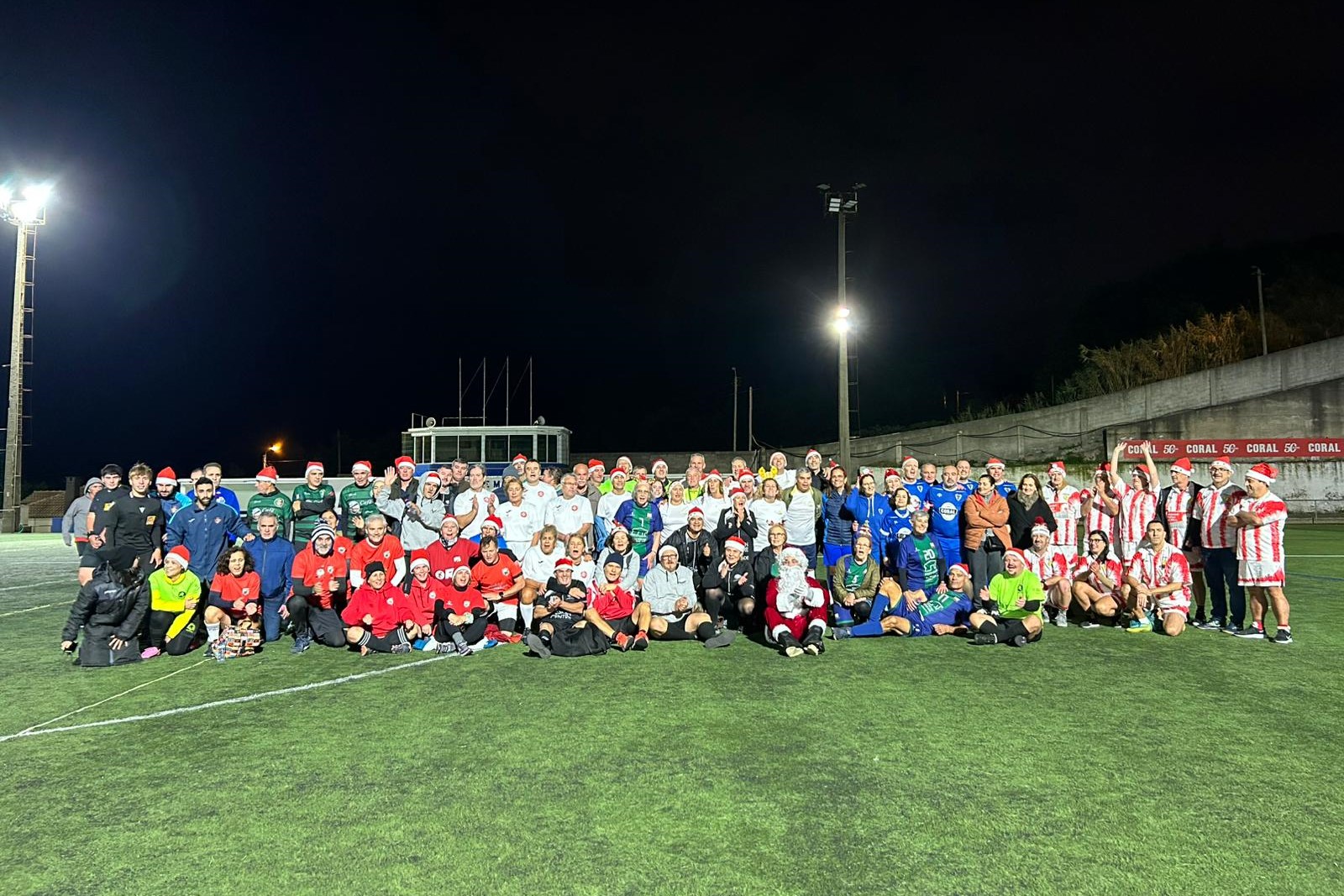 Noite natalícia de Walking Football no Palheiro Ferreiro